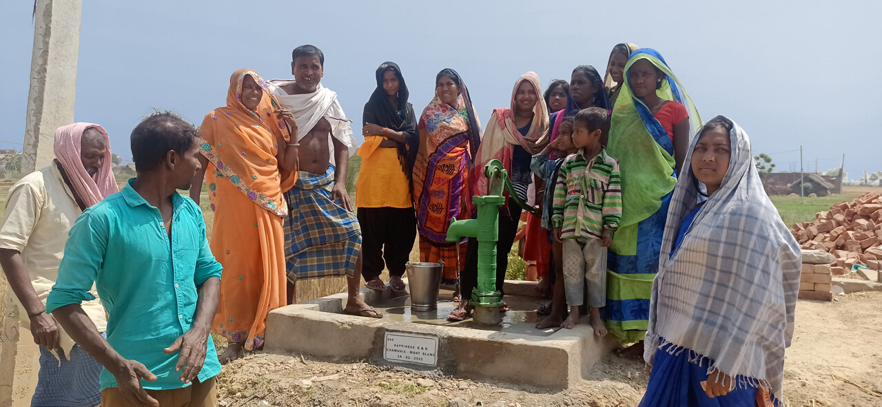 Mécénat Happiness R&D - Pompe à eau en Inde